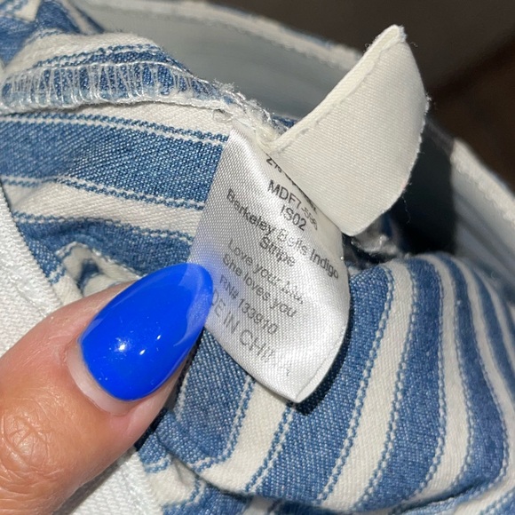 SMYM | Berkeley Bells Blue Coast Stripe Flare Pants Size: XS - Picture 8 of 9